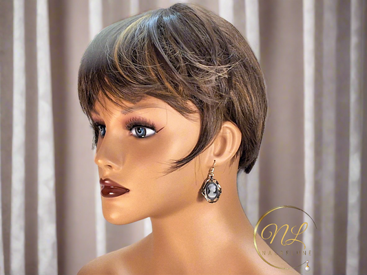 Boucles fantaisie camée bleu strass gris