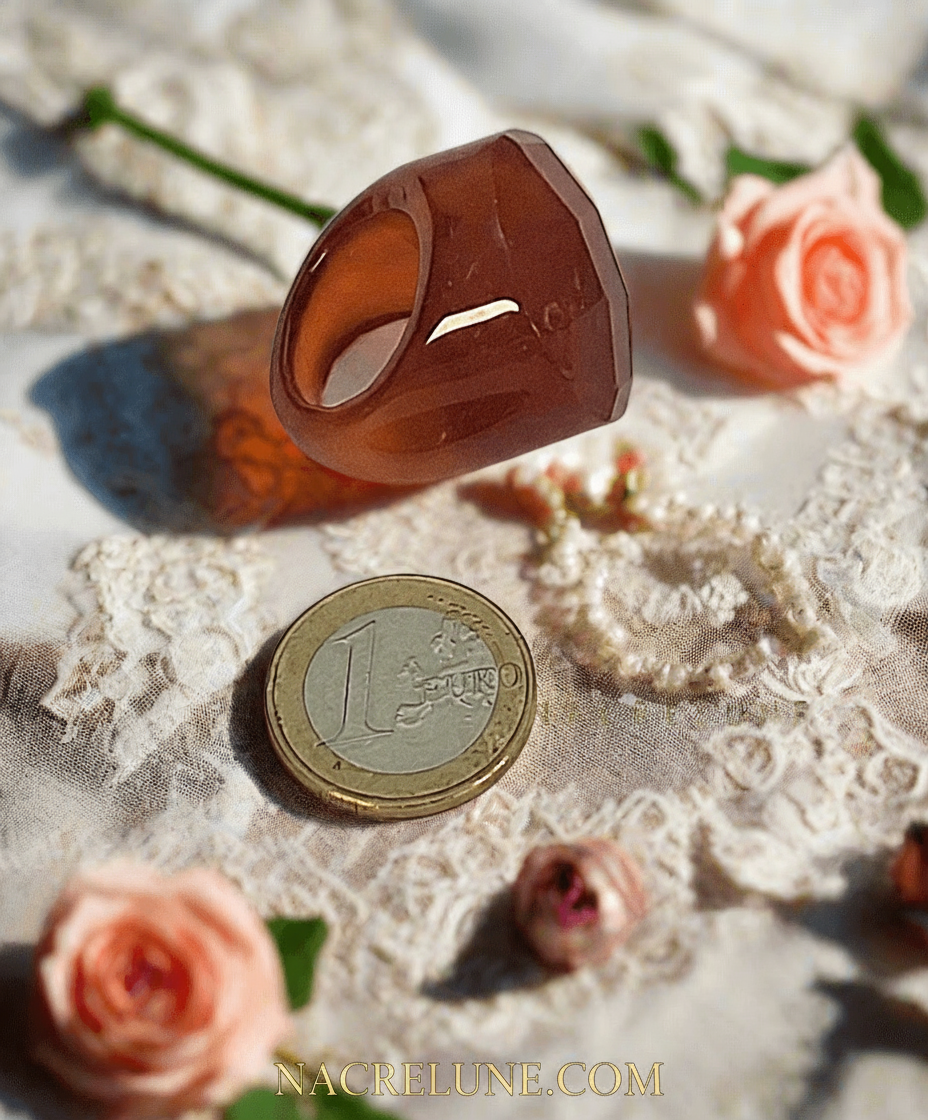 Bague en agate naturelle NACRELUNE Bague