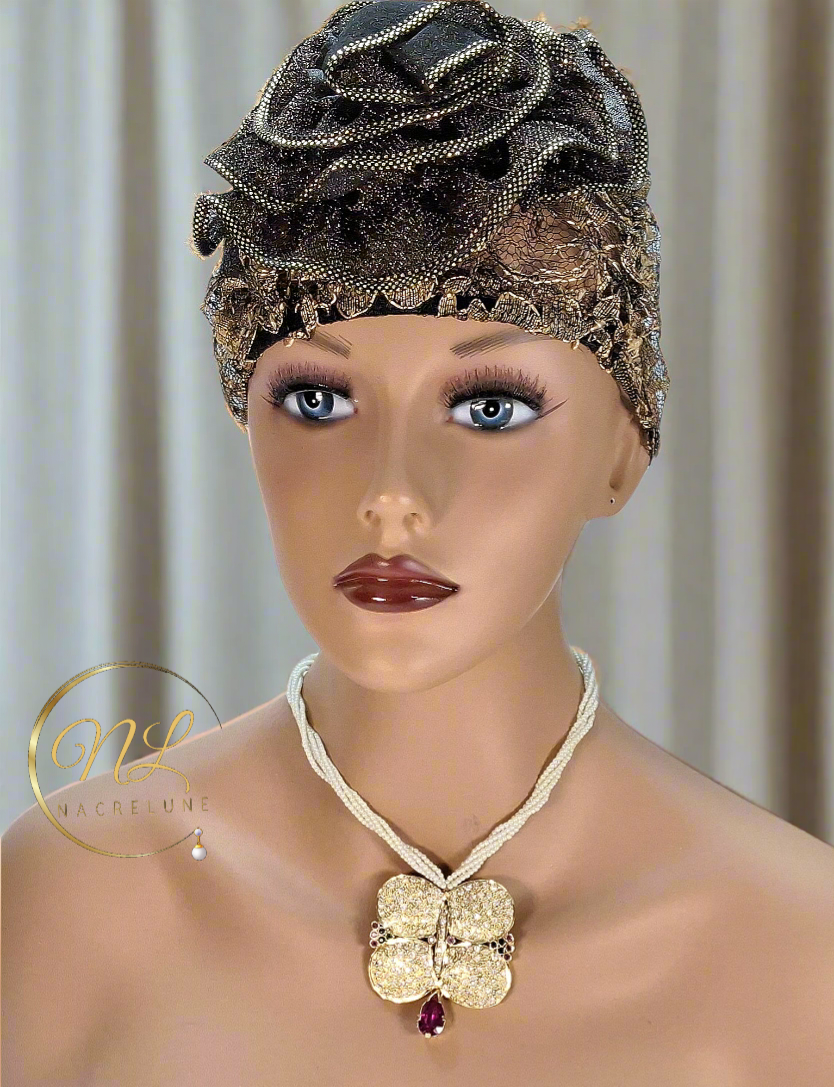 Parure en zirconia sur perles fines