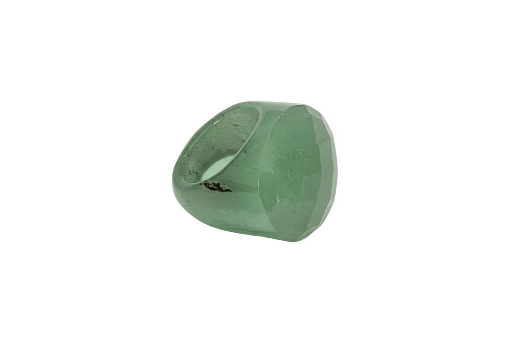 Bague en amazonite naturelle nacrelune.com Bague