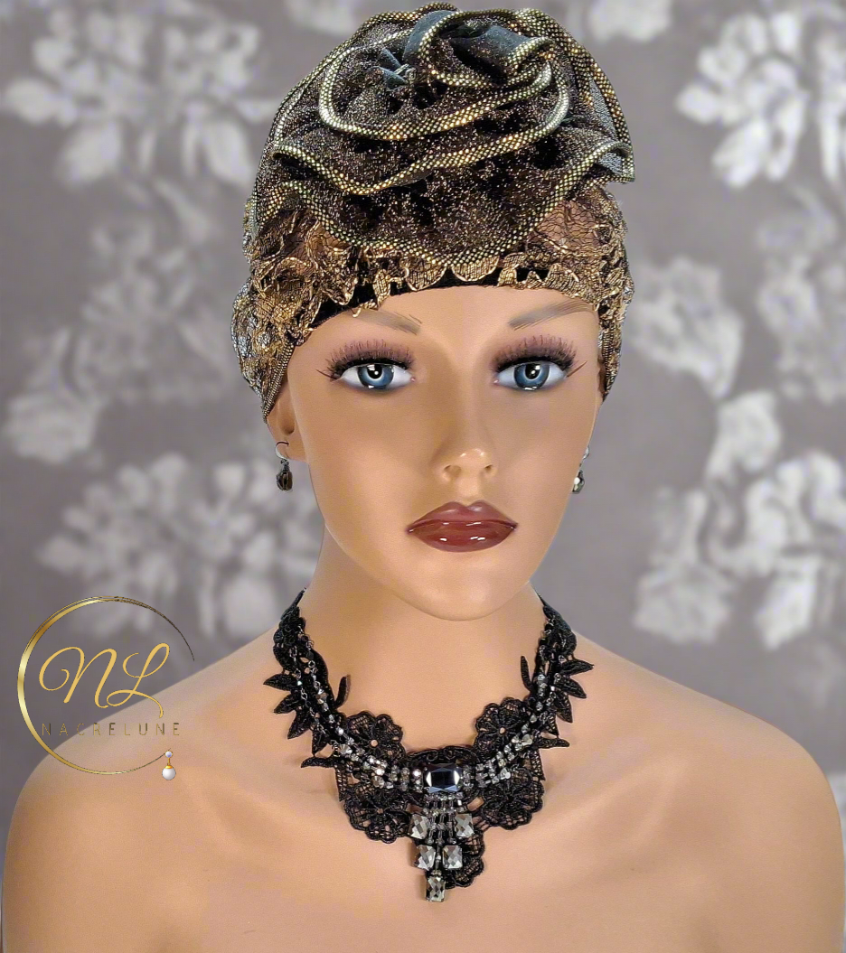 Parure en dentelle avec strass : choisissez votre couleur