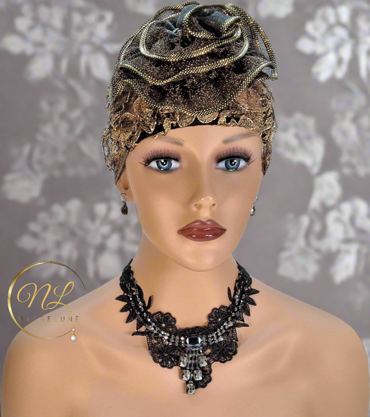 Parure en dentelle avec strass : choisissez votre couleur