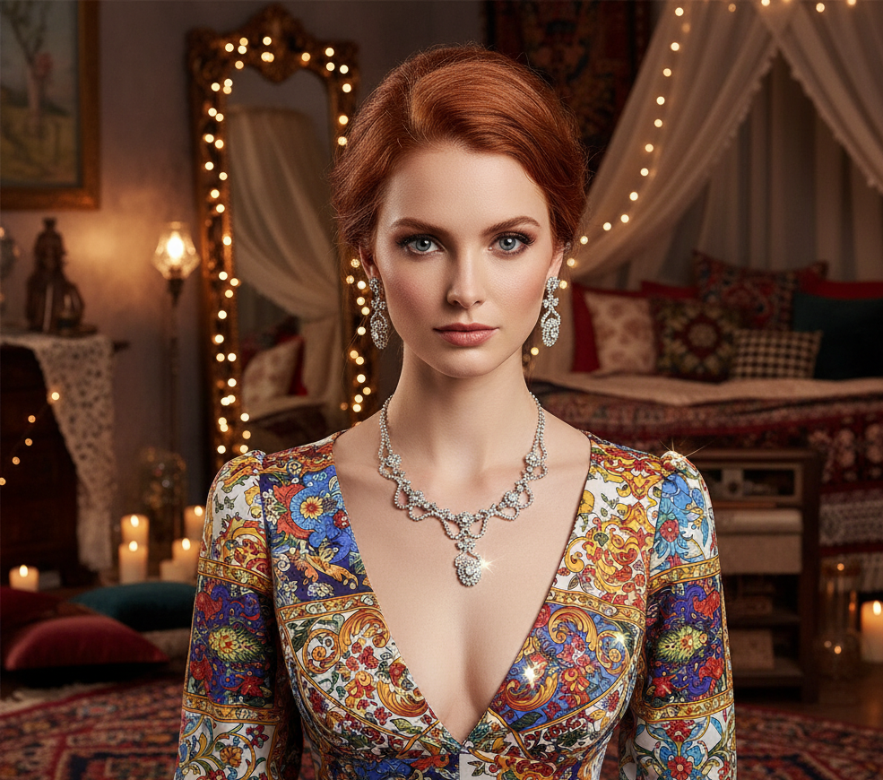 Parure en strass NACRELUNE parure