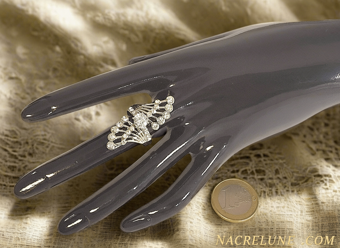 Bague fantaisie en strass NACRELUNE Bague