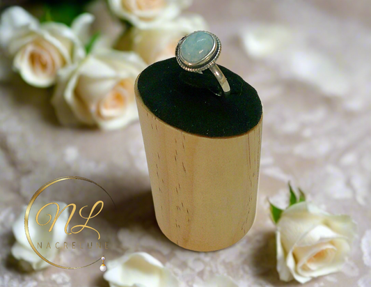 Bague en argent 925 et pierre larimar