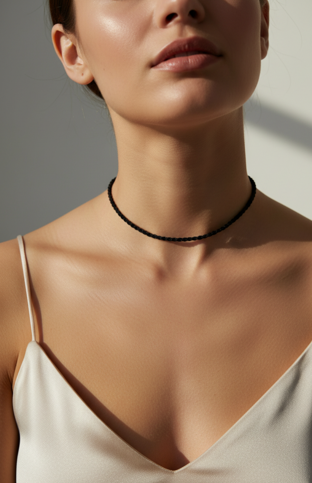 Tours du cou et liens en cordon ou tissu nacrelune.com collier