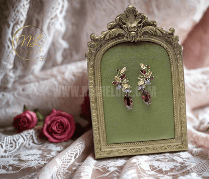 Grandes boucles zirconia multicolores
