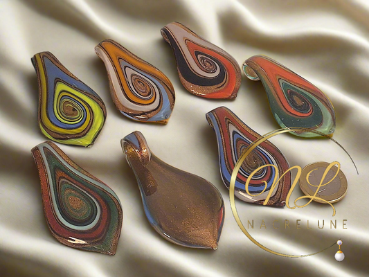 Pendentif en verre artistique coloré