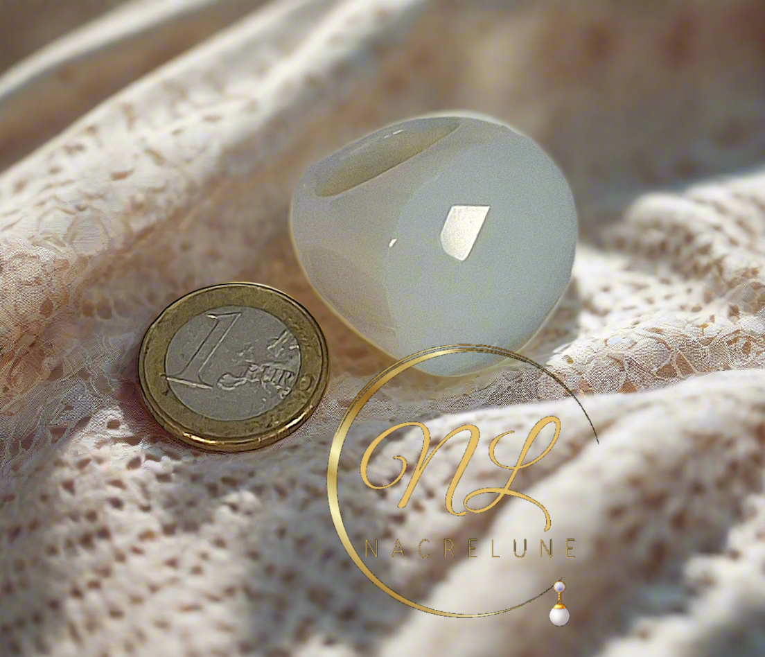Bague en opalite naturelle