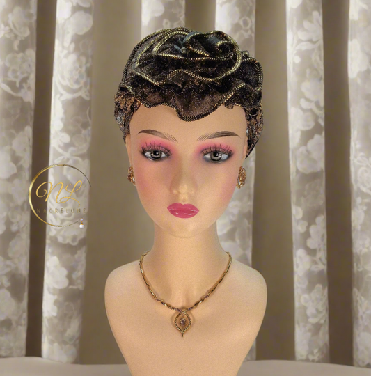 Parure stylisée en strass roses