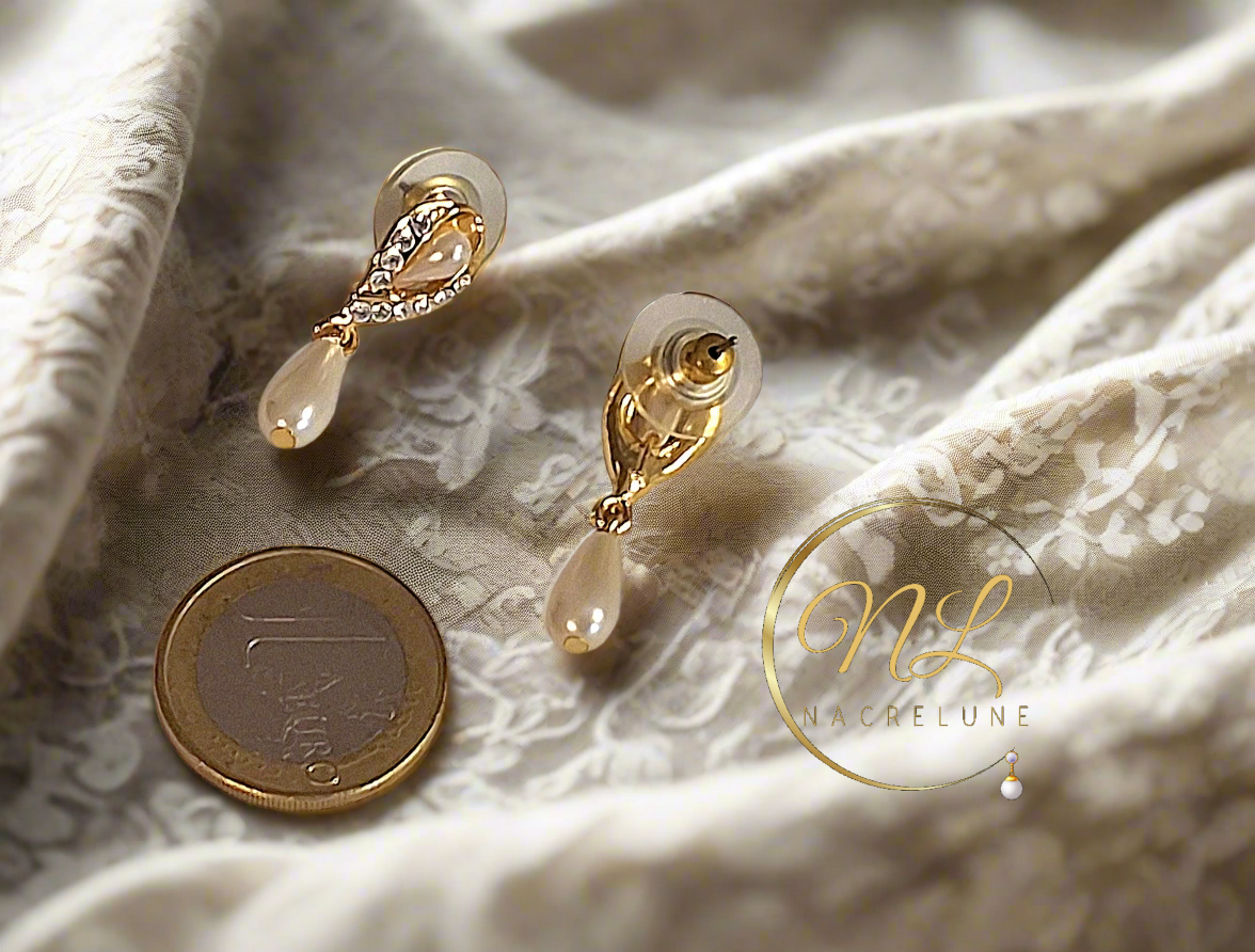 Boucles d’oreille perles fantaisie