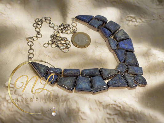 Collier en argent 925 et lapis lazuli