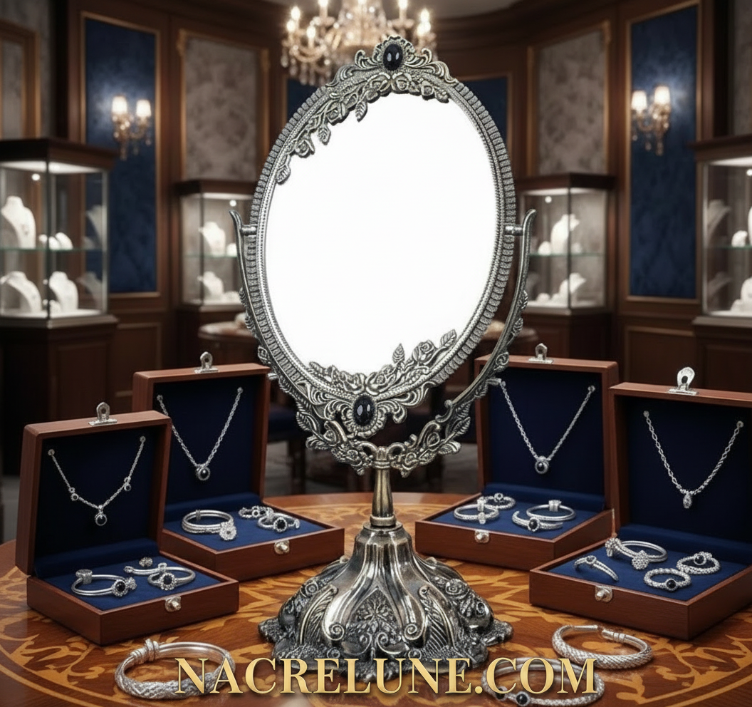 Miroir style vintage pour la coiffeuse nacrelune.com autre