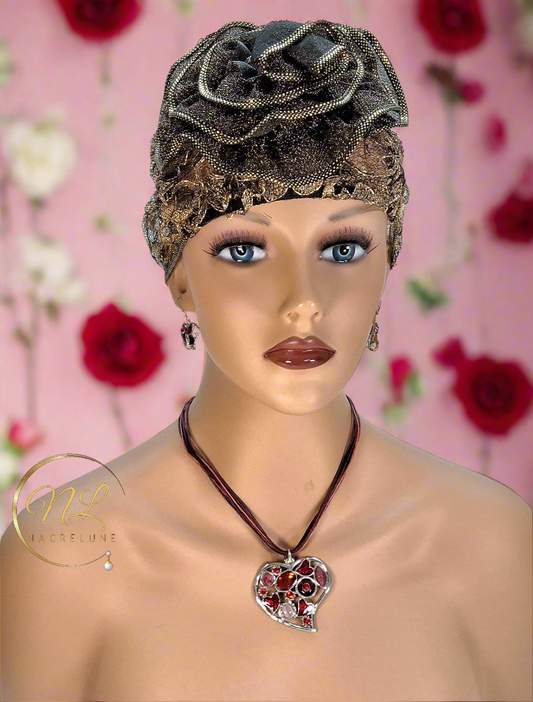 Pendentif en émail et strass en forme de coeur avec boucles assorties