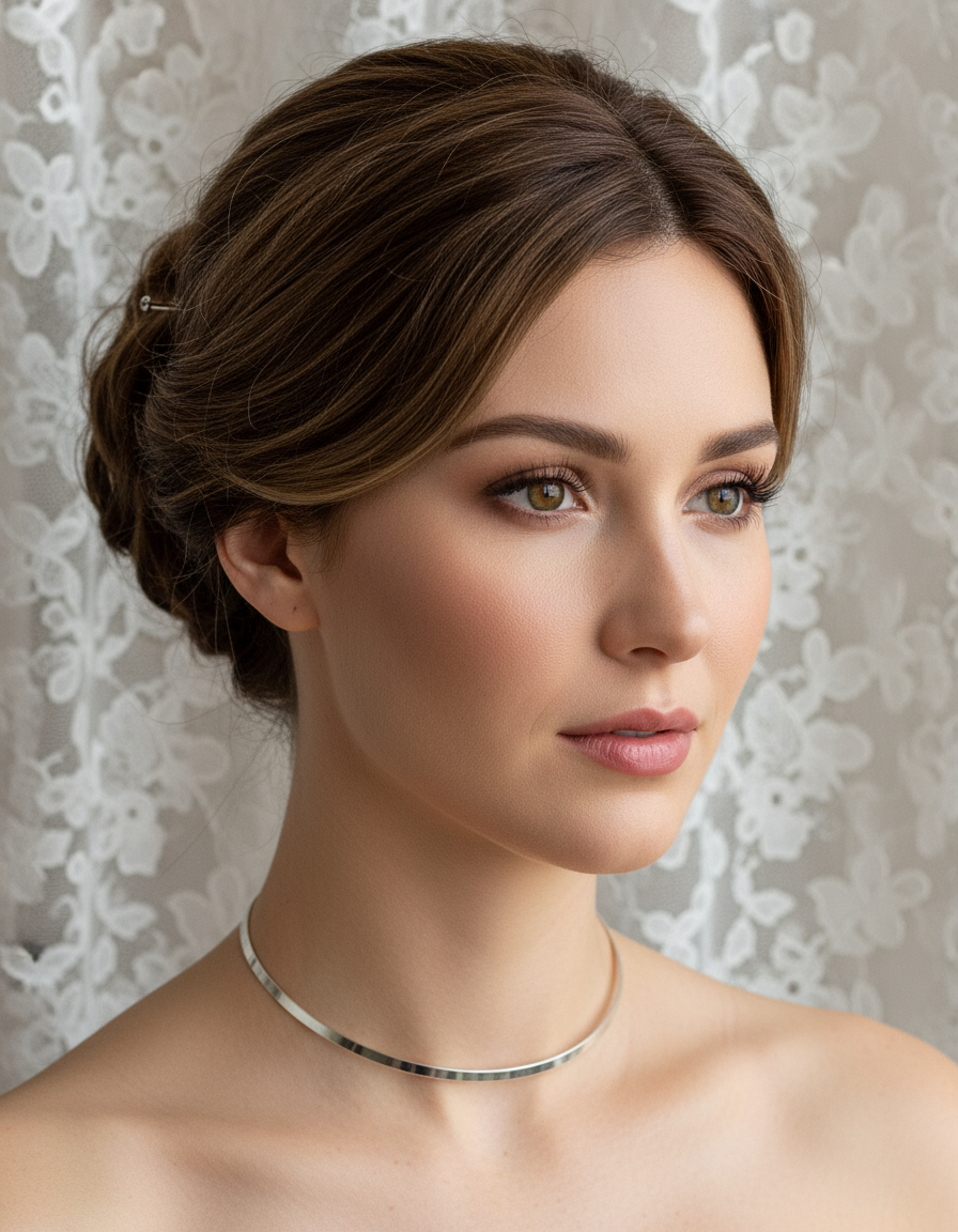 Chaîne en argent 925 ou tours du cou métalliques divers : choisissez votre longueur ou modèle Tour du cou rigide couleur argent 40cm NACRELUNE collier