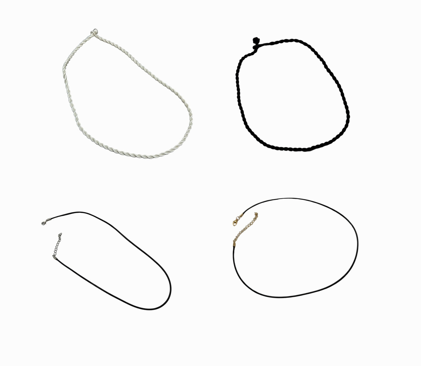 Tours du cou et liens en cordon ou tissu NACRELUNE pendentif