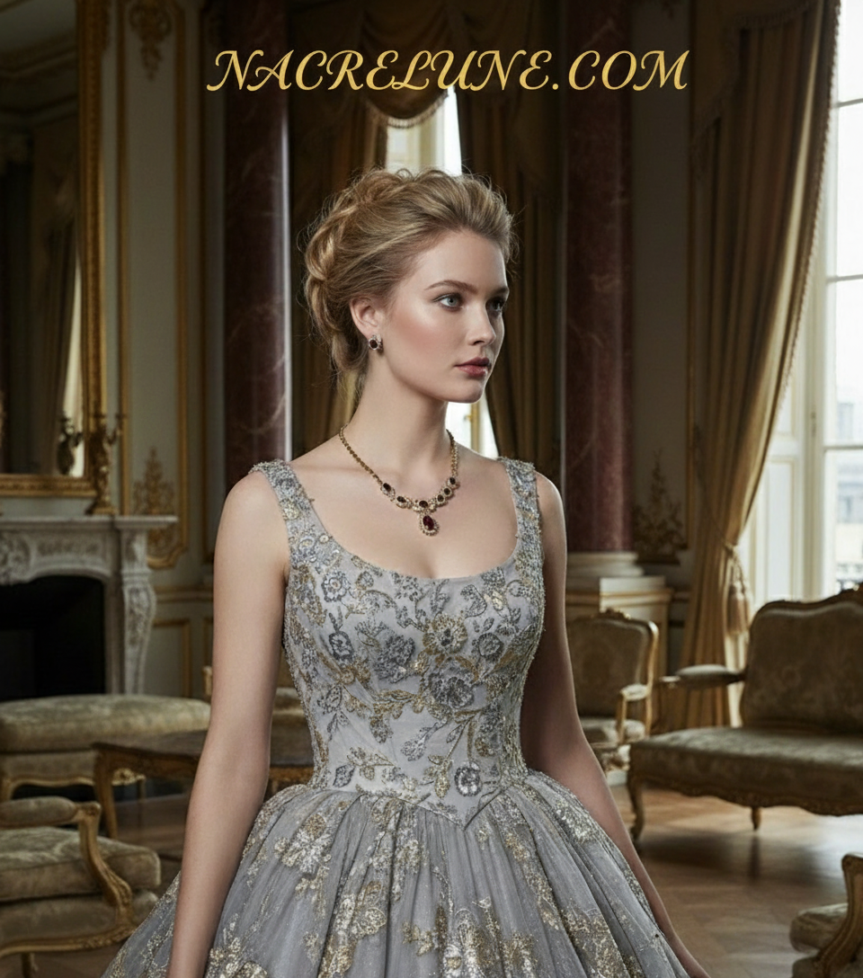 parure en zirconia imitation rubis Rouge NACRELUNE parure