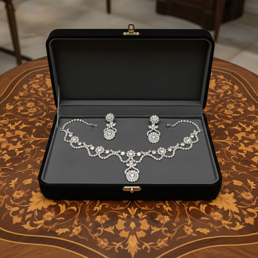 Parure en strass nacrelune.com parure
