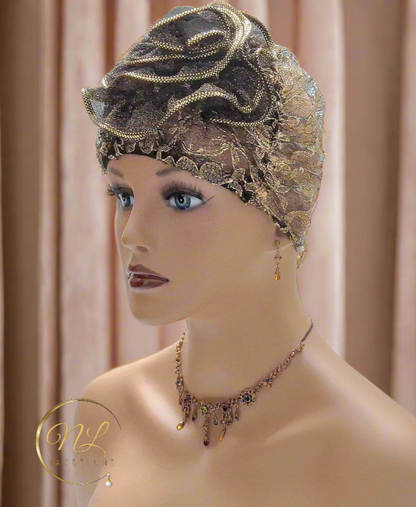 parure en cristaux multicolores