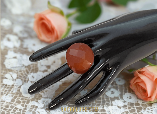 Bague en agate naturelle NACRELUNE Bague