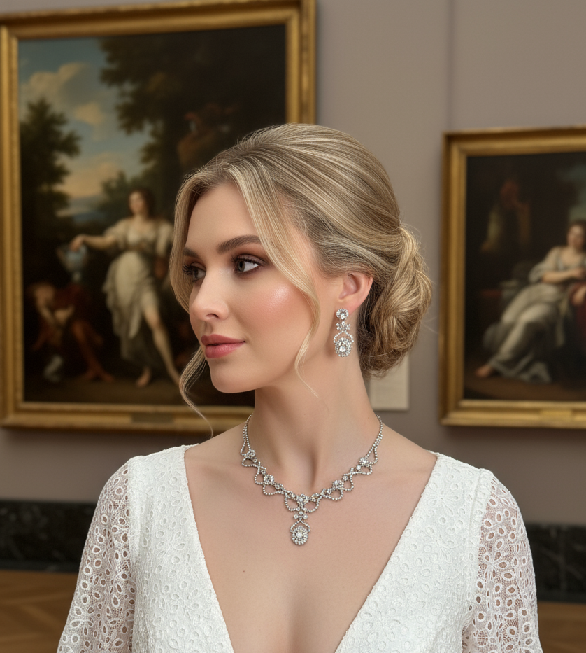 Parure en strass nacrelune.com parure