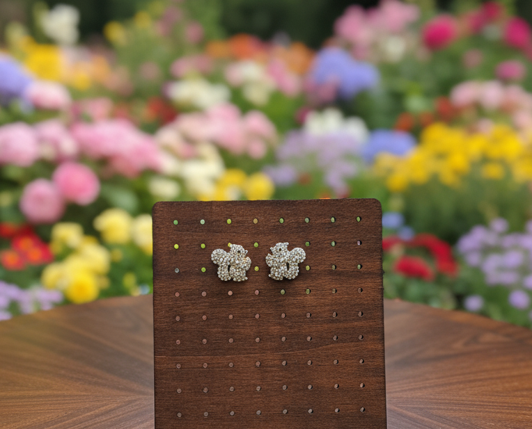 Parure en strass représentant des écureuils NACRELUNE parure