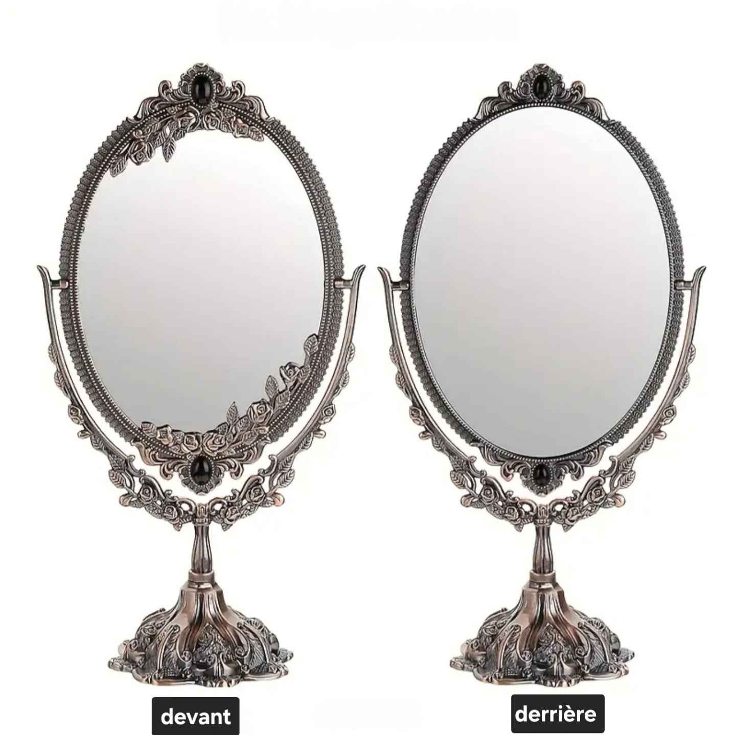 Miroir style vintage pour la coiffeuse NACRELUNE autre