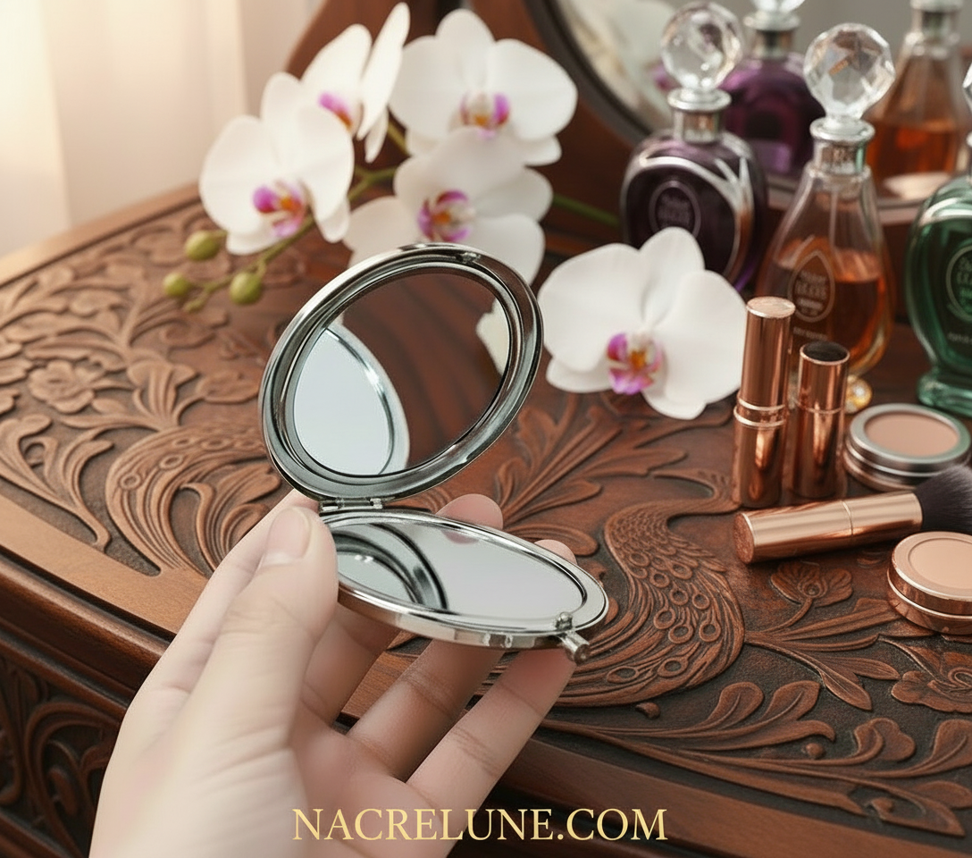 Miroir de maquillage pour le sac : choisissez votre modèle nacrelune.com accessoires