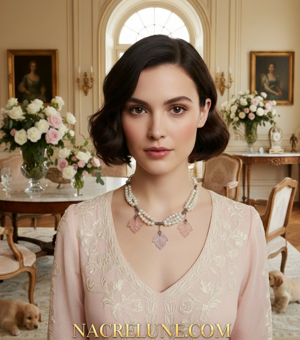 collier fantaisie aux couleurs pastels nacrelune.com collier