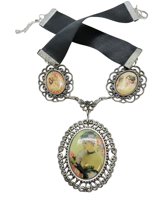 collier avec camées fantaisie nacrelune.com collier