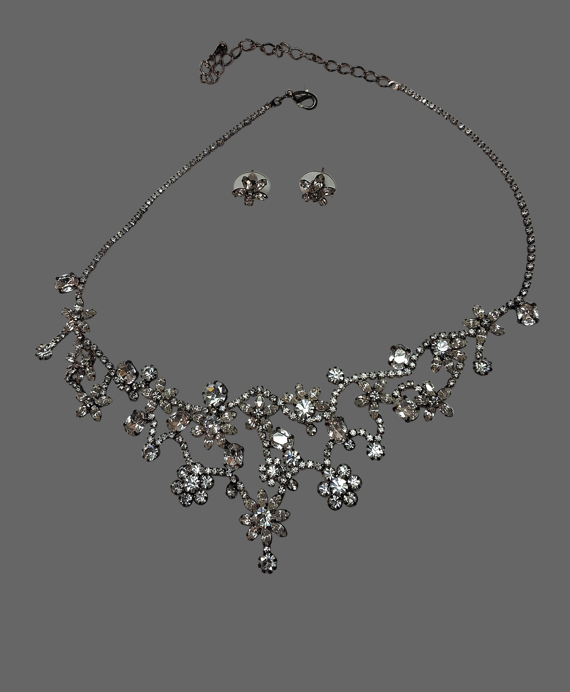 Parure en strass sophistiquée NACRELUNE parure