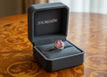 Bague en argent avec topaze mystique entourée de zirconias 58 nacrelune.com Bague