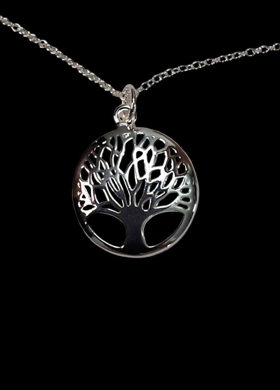 Collier Arbre de Vie en Argent Véritable | Bijou Spirituel – Nacrelune NACRELUNE pendentif