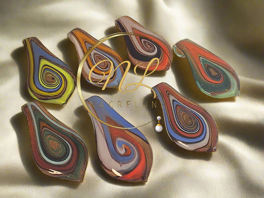 Pendentif en verre artistique coloré