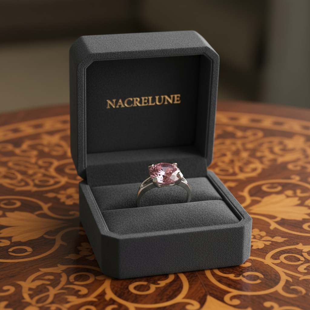 Bague zirconia imitation pierres précieuses, choisissez votre taille et couleur NACRELUNE