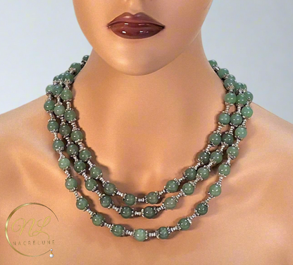 Collier en perles de jade