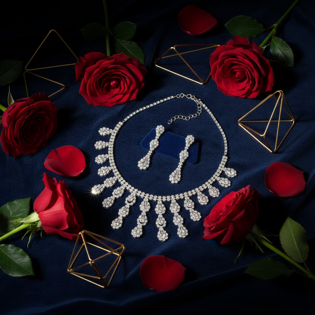 Parure strass complète nacrelune.com parure