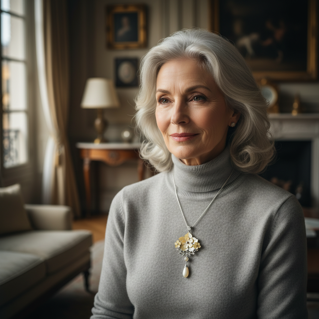 pendentif avec fleurs en nacre nacrelune.com pendentif