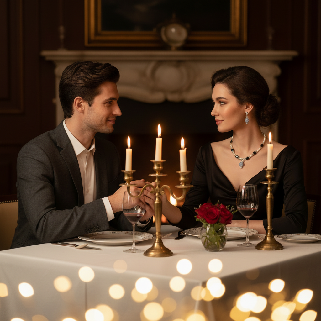 parure en perles d'obsidienne et fleurs sculptées en oeil de chat avec perles de culture nacrelune.com parure