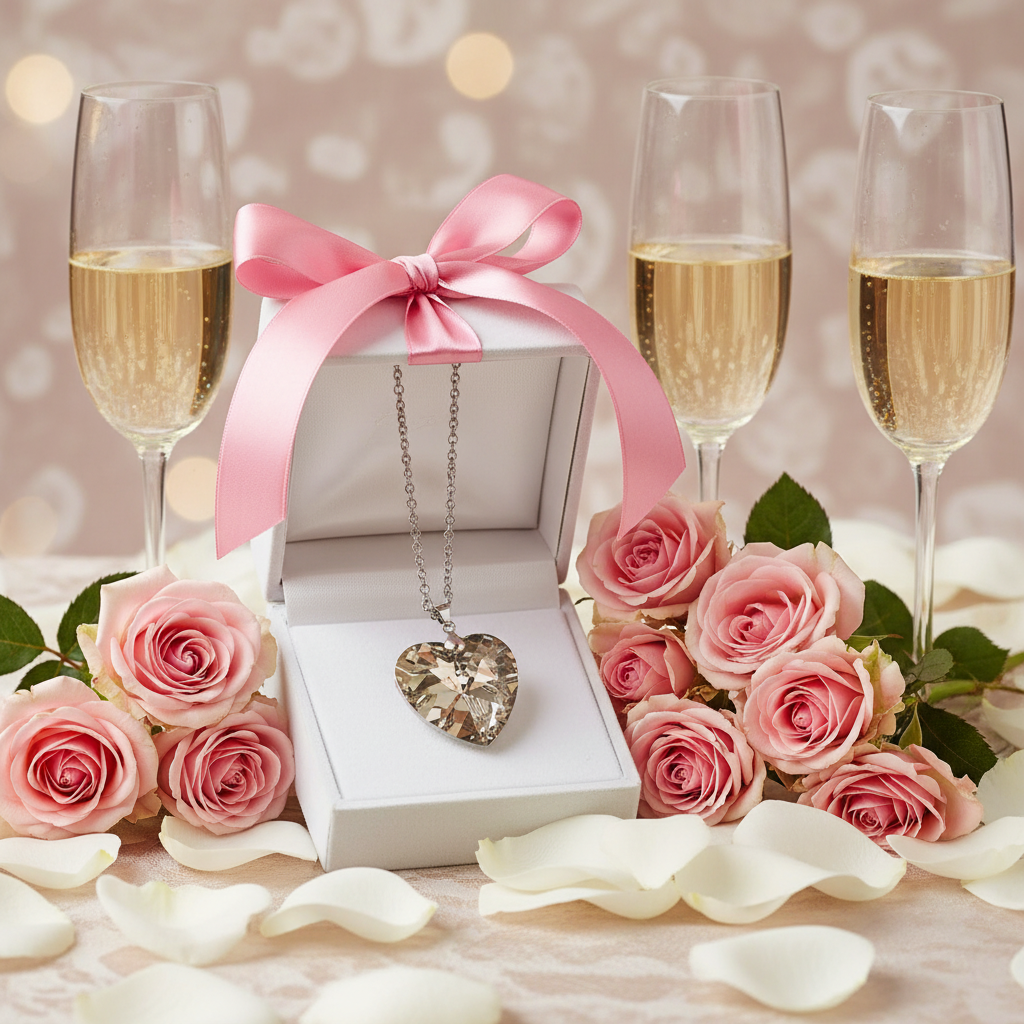 Pendentif coeur en cristal : choisissez votre couleur nacrelune.com pendentif