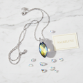 Pendentif en zirconia multicolore nacrelune.com pendentif