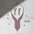 Parure en strass roses nacrelune.com parure