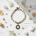 Collier en pierres de lune véritables et camée rond nacrelune.com collier