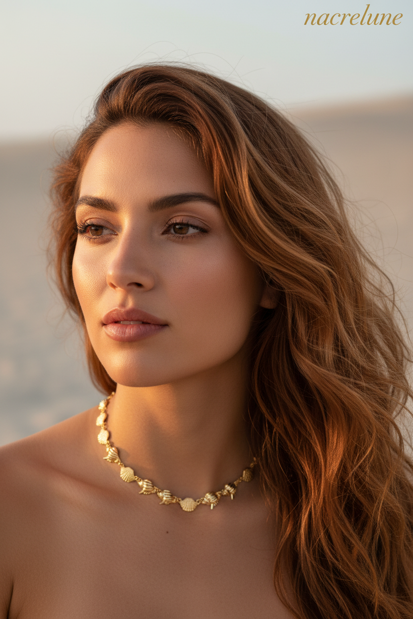 Collier Marée – Coquillages Plaqué Or | NACRELUNE NACRELUNE collier