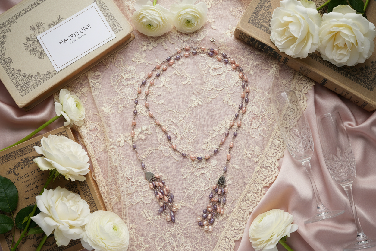 Collier long modifiable nacrelune.com collier
