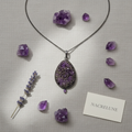 pendentif argent 925 avec titanite naturelle nacrelune.com collier