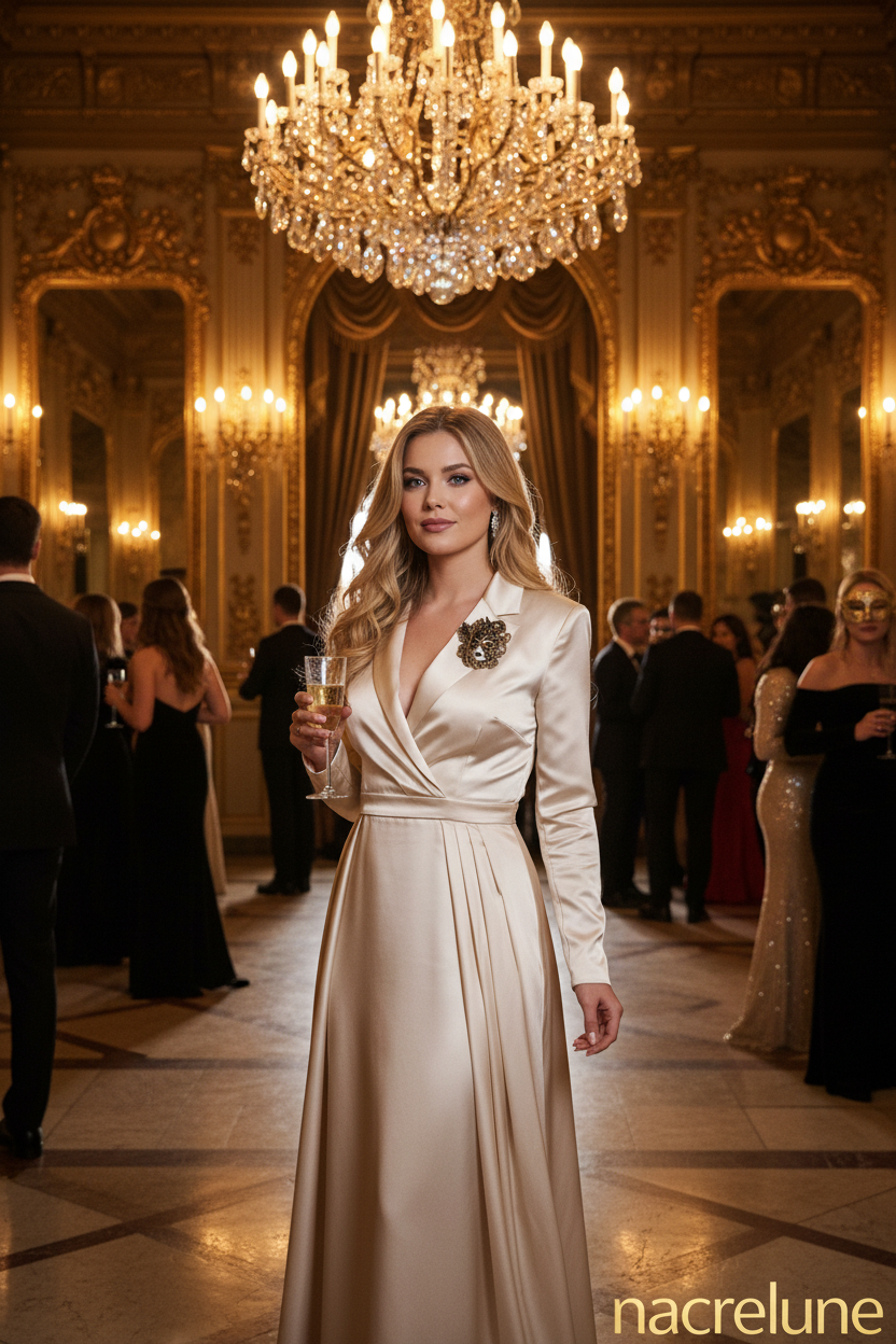 Broche masque carnaval NACRELUNE