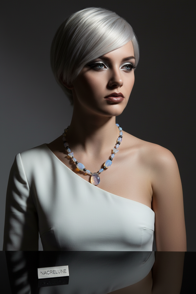 Collier en Opalite | Pierre de Lumière & Équilibre nacrelune.com collier