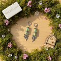 Boucles d'oreille en Verre Peint – Pendentif Féérique | NACRELUNE nacrelune.com boucles d'oreille