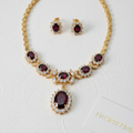 parure en zirconia imitation rubis nacrelune.com parure